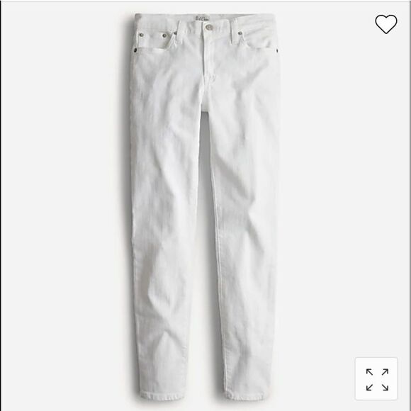 J. Crew Denim - J. Crew 8" toothpick jean in white